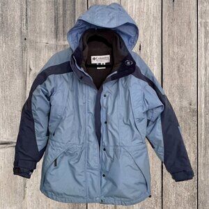 COLUMBIA Bugaboo 3-IN-1 Fleece Interchange Hooded Ski Snowboard Jacket Coat M